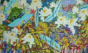 Người họa sĩ 24 năm ‘đắm đuối’ với hoa sen