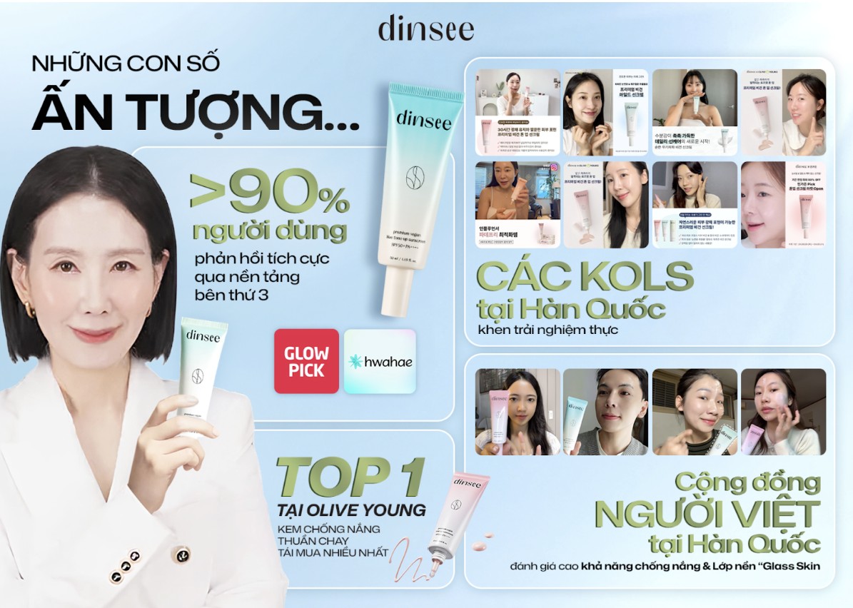 Phá vỡ giới hạn bảo vệ: Tại sao kem chống nắng thuần chay Dinsee có thể giữ làn da rạng rỡ bền bỉ suốt 30 giờ?